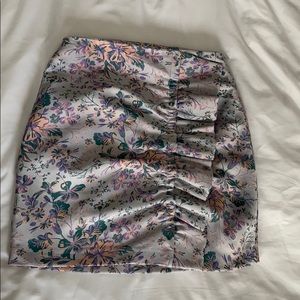 Zara Floral Ruffle Skirt